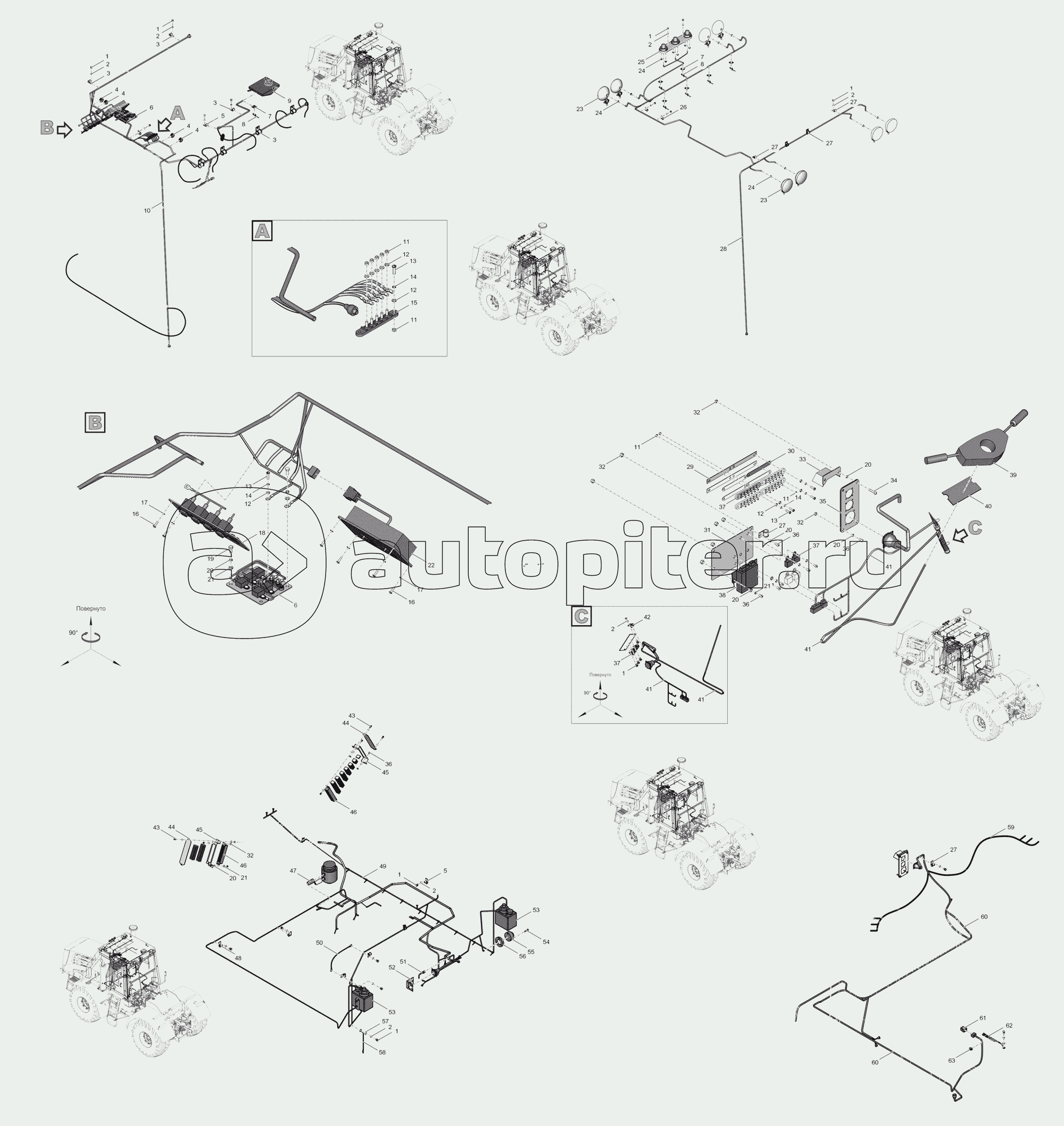 744Р2-3799000 Электрооборудование кабины до 01.01.2016