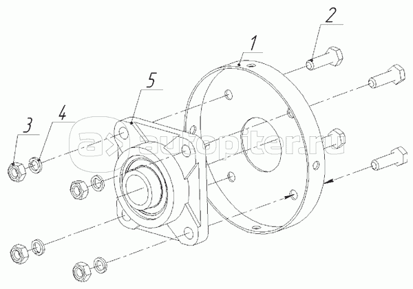 Опора подшипника верхняя ИЯПБ.15.26.00.000