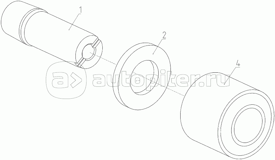 Сайлентблок (181.21.90.140А), Иллюстрация действительна для техники, произведенной с 20190603