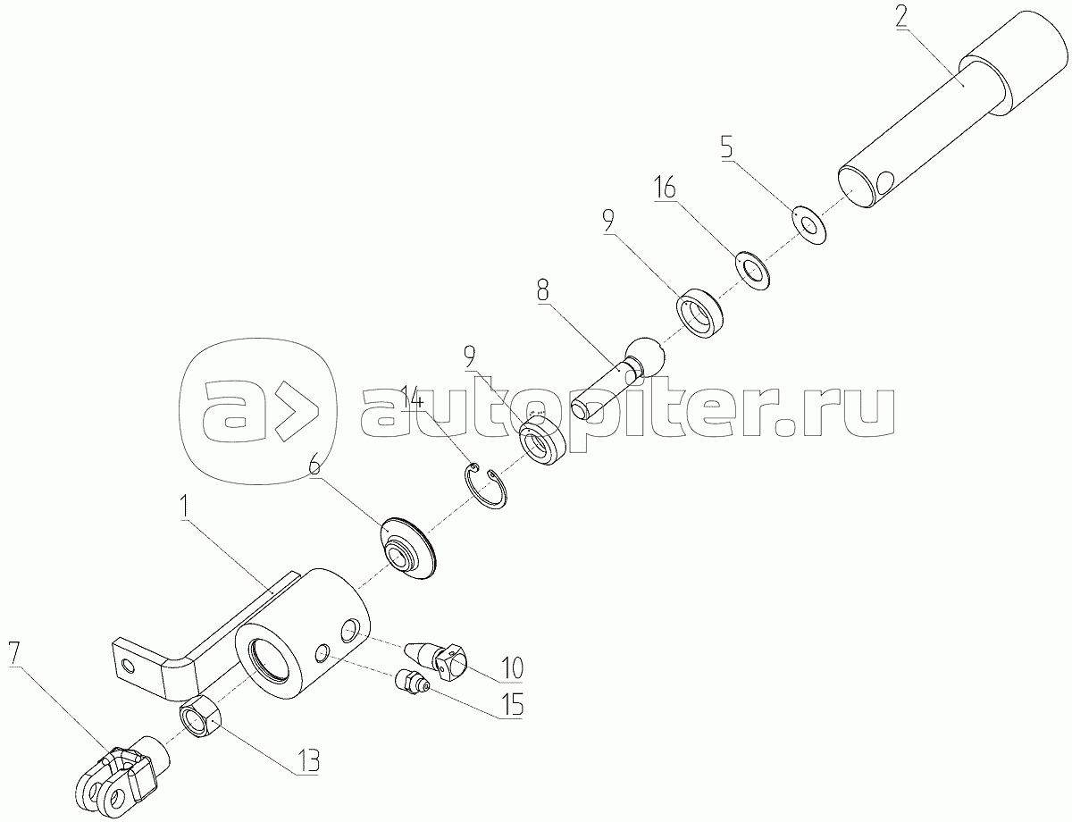 Шток (152.62.01.060), Иллюстрация действительна для техники, произведенной с 20110502