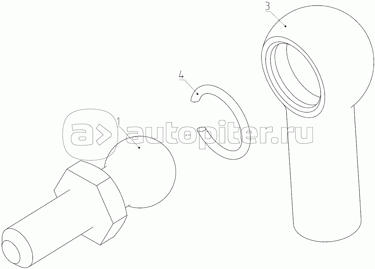 Шарнир (101.06.16.050), Иллюстрация действительна для техники, произведенной с 20060320