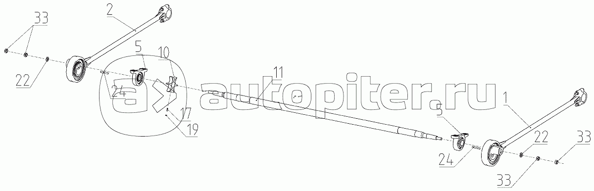 Привод очистки (152.21.00.200А), Иллюстрация действительна для техники, произведенной с 20180301