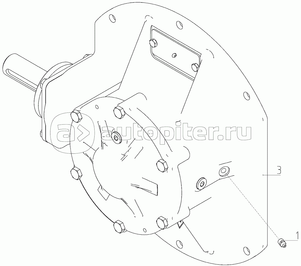 Редуктор (142.48.01.300), Иллюстрация действительна для техники, произведенной с 20080401