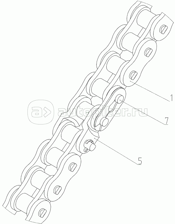 Цепь (145.28.02.190), Иллюстрация действительна для техники, произведенной с 20190301