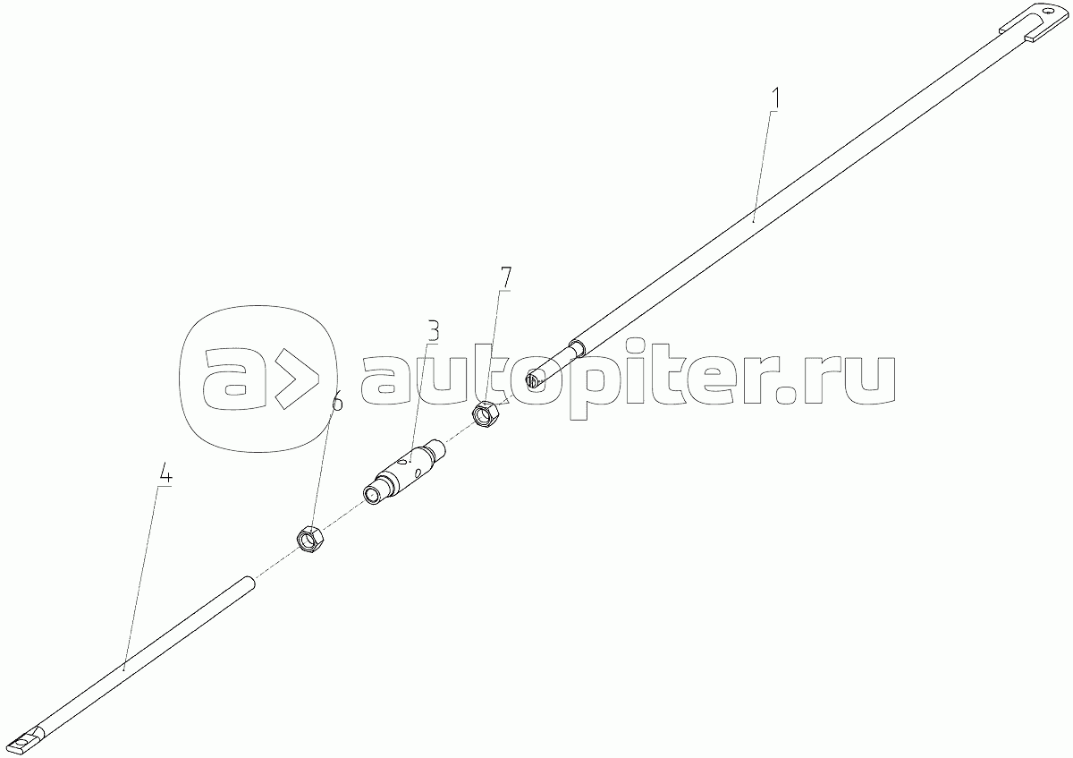 Тяга (152.45.08.770), Иллюстрация действительна для техники, произведенной с 20110501