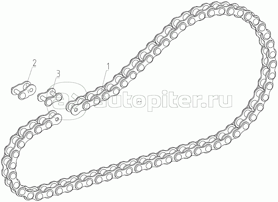 Цепь (РСМ-10.24.00.270), Иллюстрация действительна для техники, произведенной с 20090601