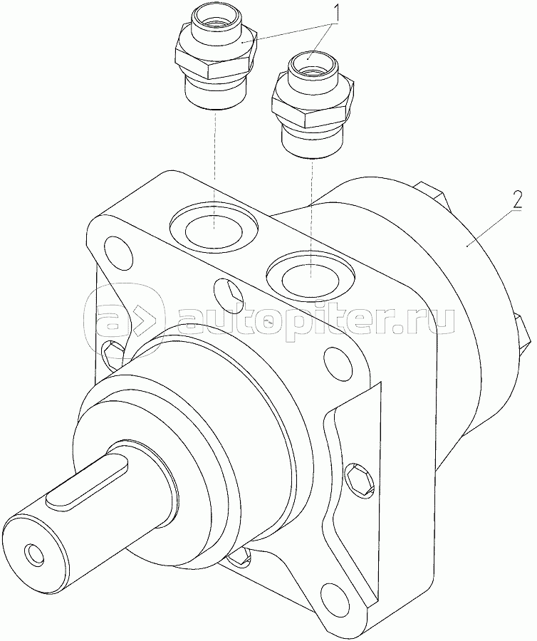Гидромотор (081.27.09.540), Иллюстрация действительна для техники, произведенной с 20071210