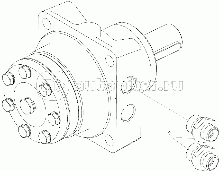 Гидромотор (081.27.09.560), Иллюстрация действительна для техники, произведенной с 20090803