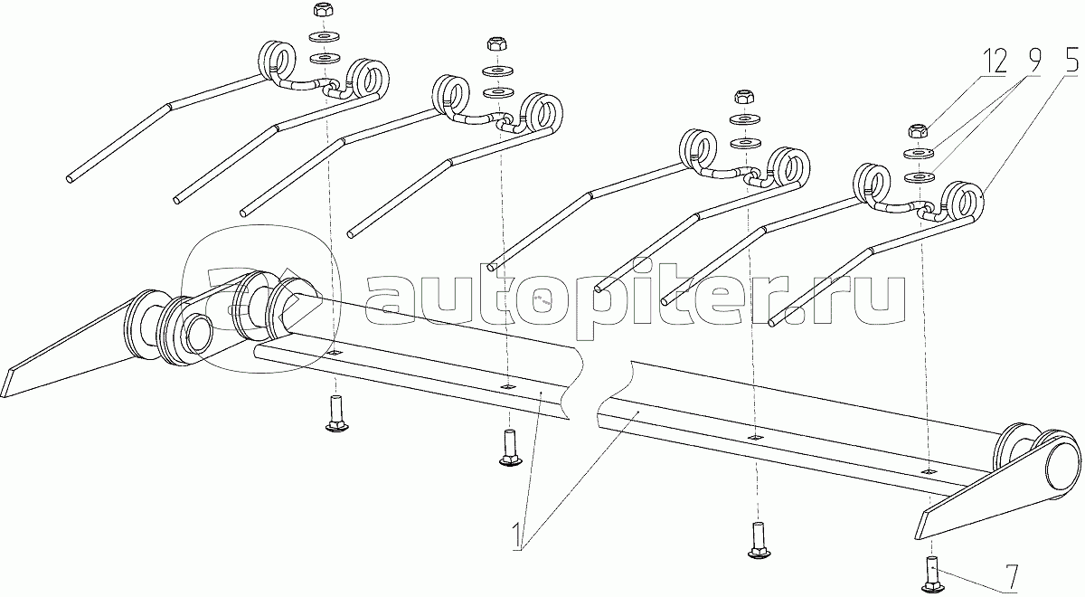 Граблина (081.27.03.210-02), Иллюстрация действительна для техники, произведенной с 20070701