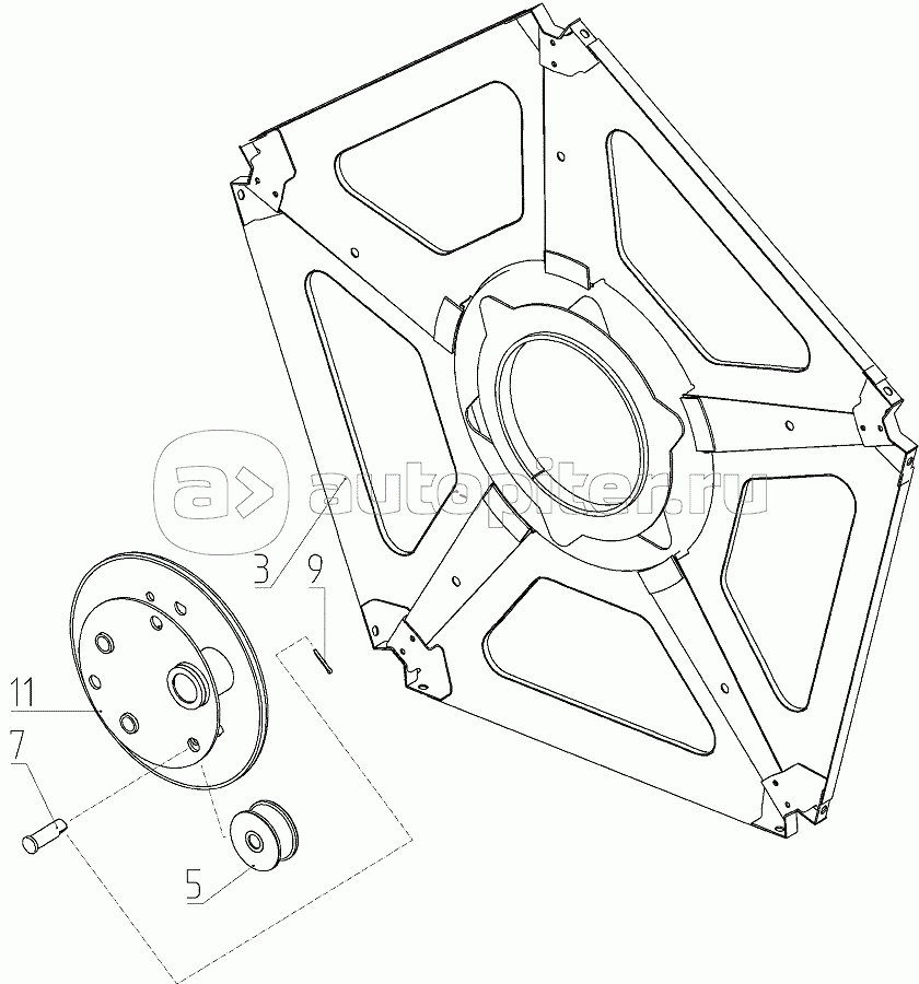 Эксцентрик (081.27.03.410), Иллюстрация действительна для техники, произведенной с 20051108