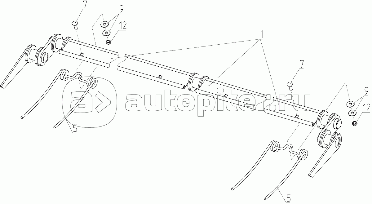 Граблина (081.27.03.120-03), Иллюстрация действительна для техники, произведенной с 20060909