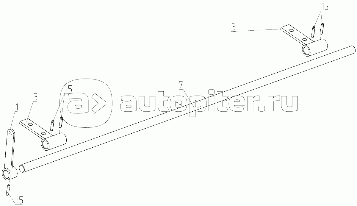 Рычаг (081.27.07.610), Иллюстрация действительна для техники, произведенной с 20131112