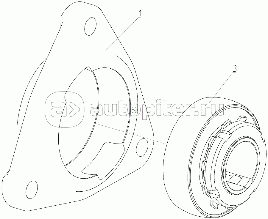 Опора (Н.027.01.040), Иллюстрация действительна для техники, произведенной с 20150101