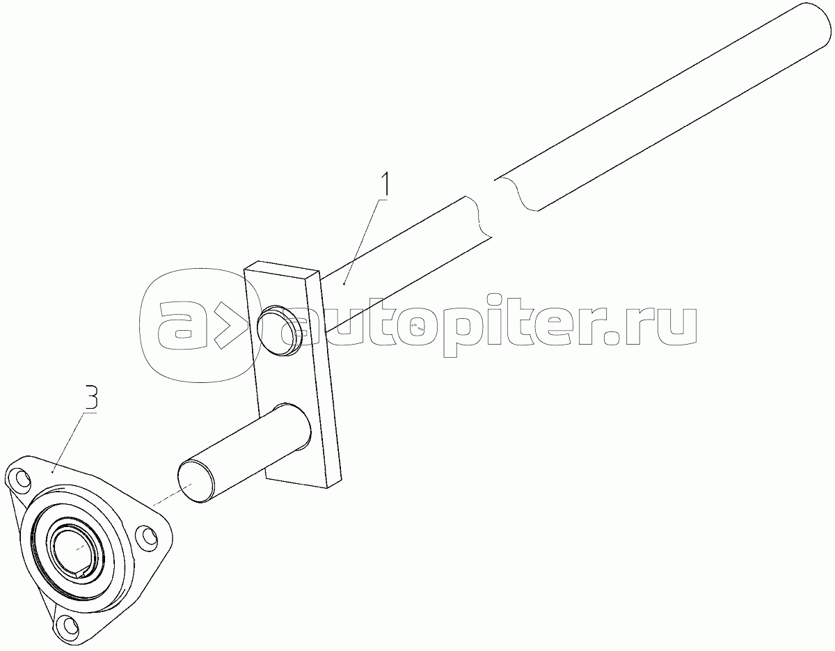 Кривошип (081.27.21.230-04), Иллюстрация действительна для техники, произведенной с 20111003