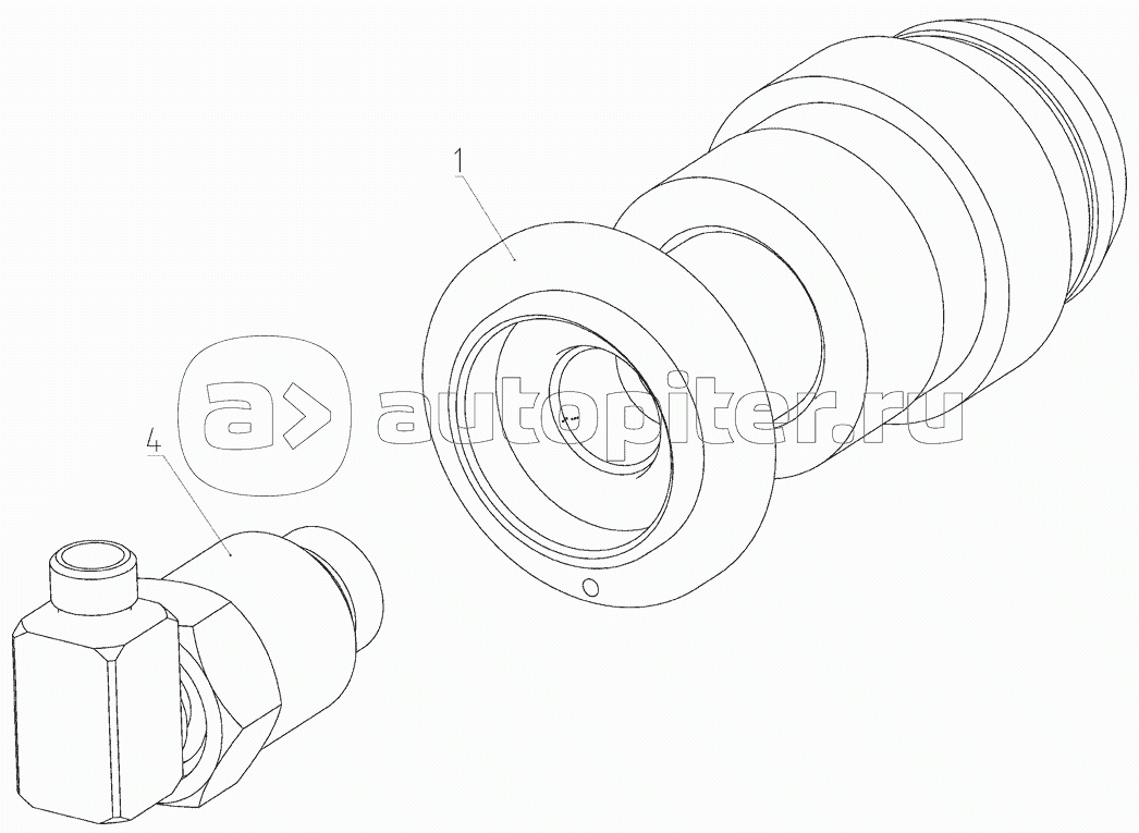 Гидроцилиндр РСМ-10Б.09.37.070 с 20080101