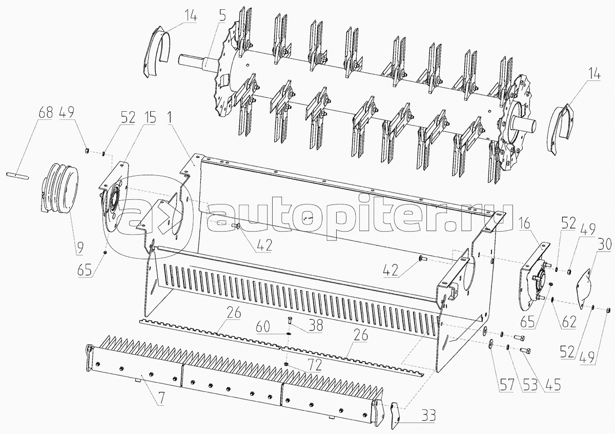 Блок измельчителя 101.14.09.000 с 20110420