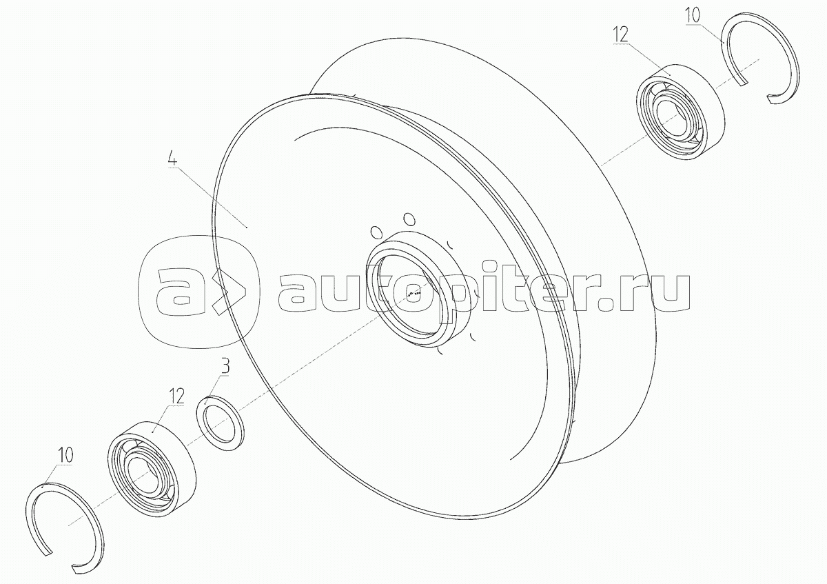 Шкив 145.28.03.460 с 20111019 по 20160215