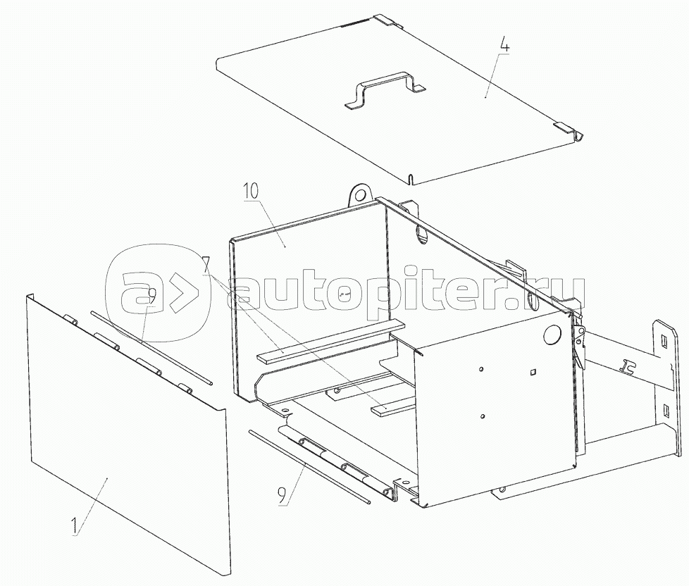 Ящик аккумуляторный 102.01.11.010 с 20120501