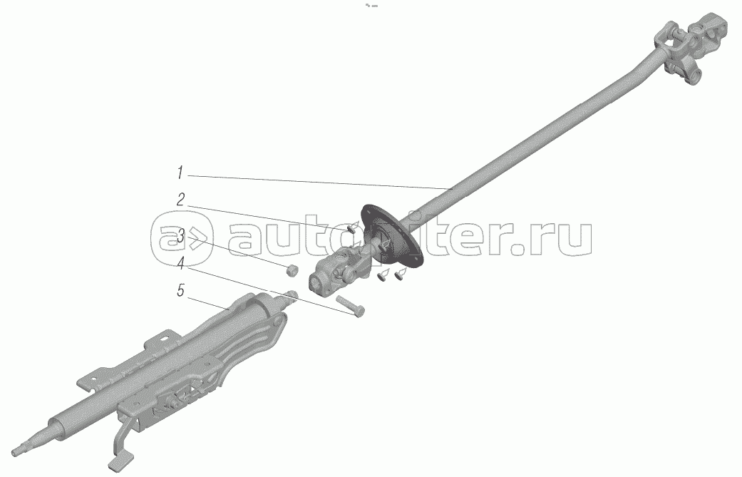 Колонка рулевого управления с карданным валом;Steering Column with Propeller Shaft