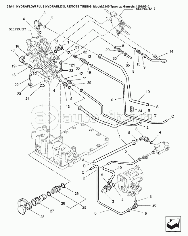 05A11 HYDRAFLOW PLUS HYDRAULICS, REMOTE TUBING