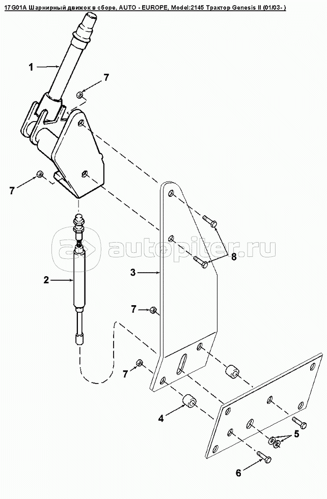 17G01A Шарнирный движок в сборе, AUTO - EUROPE