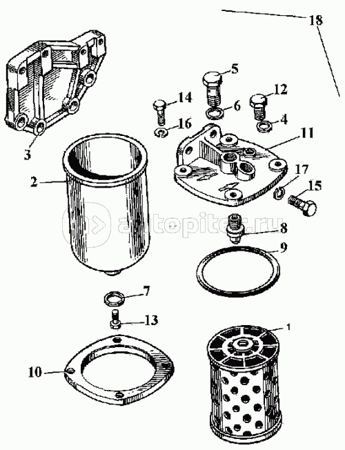 Фильтр топливный тонкой очистки А65.01.000