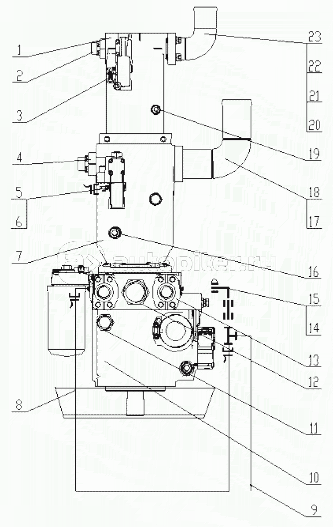 425802384 Hydraulic System, Pump (in the Engine Hood & Covers)