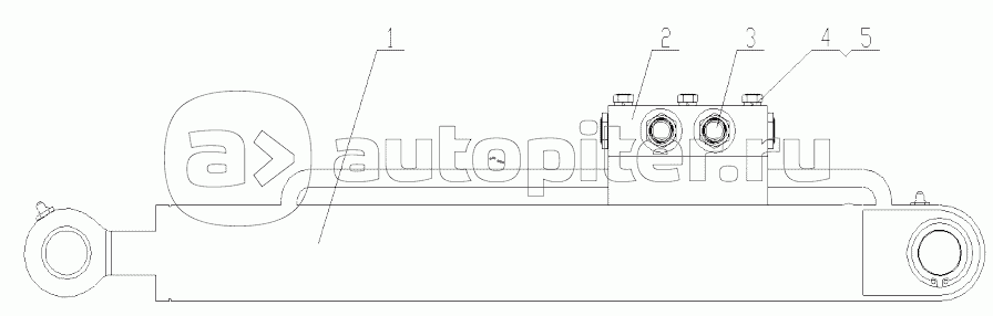 425802384 Hydraulic System (The cab rotating cylinder (under the cab))