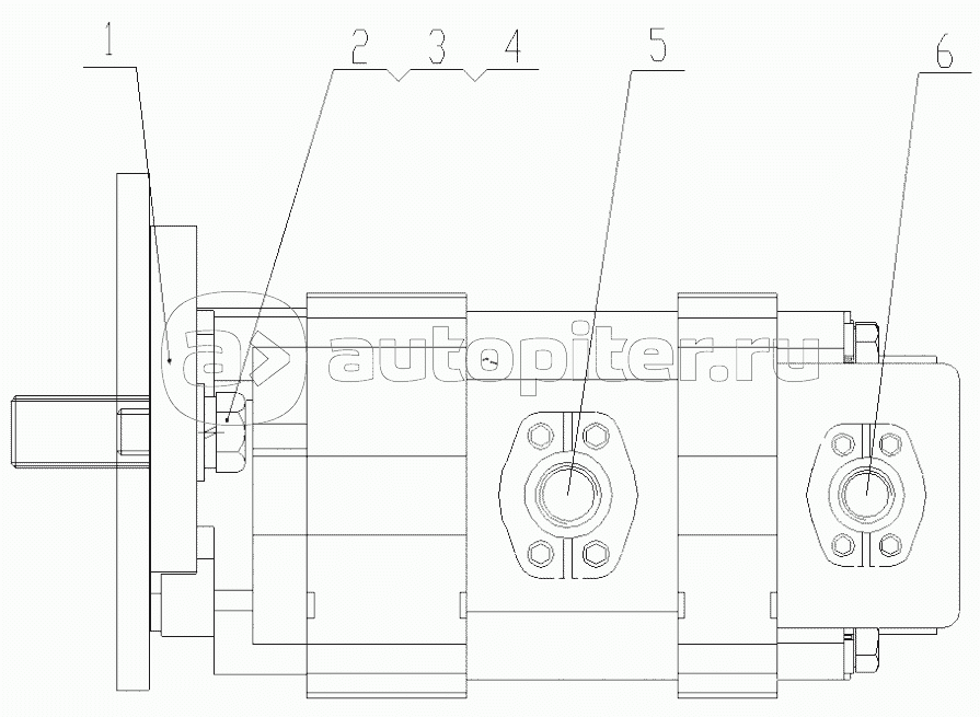 425802384 Hydraulic System (donkey punp(in the Engine Hood & Covers))