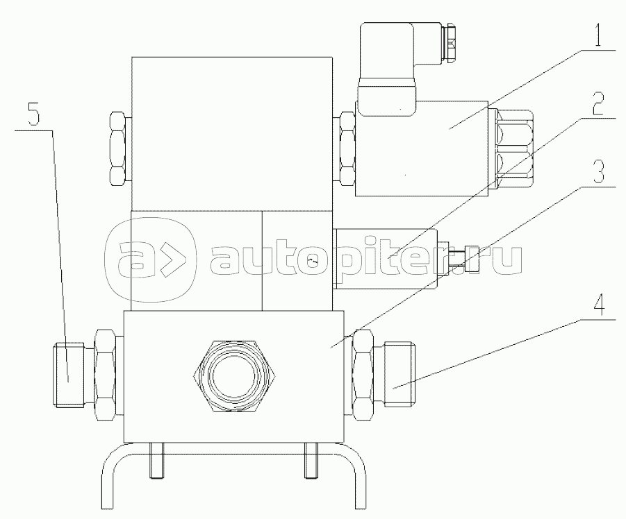 425802384 Hydraulic System (Solenoid Valve Assembly (in the Engine Hood & Covers))
