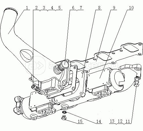 E1202-1008100 Детали впускного коллектора