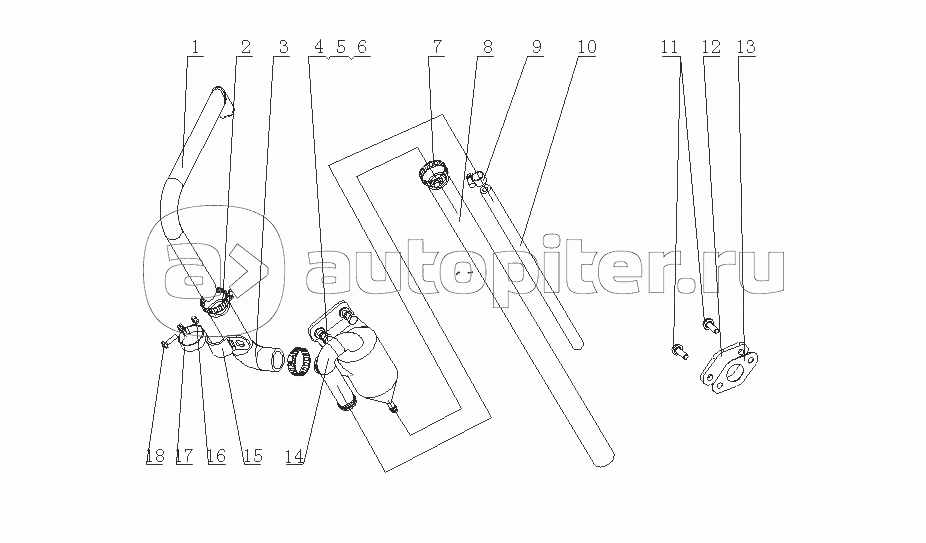 E05JA-1014000 Вентиляционная система картера в сборе