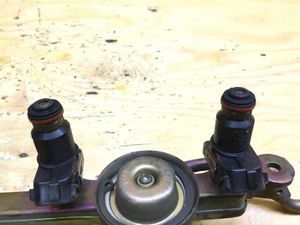 Б/У 16450PLD003 Форсунка HONDA STREAM    КОМПЛЕКТ В СБОРЕ С ТОПЛИВНОЙ РАМПОЙ by1f100500 Б/У запчасти